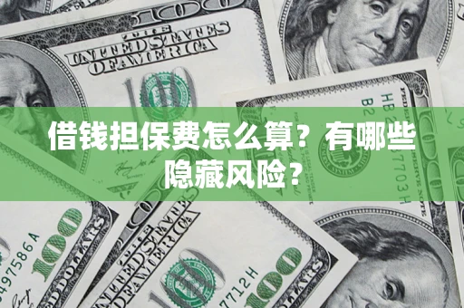 武汉借钱担保费怎么算？有哪些隐藏风险？