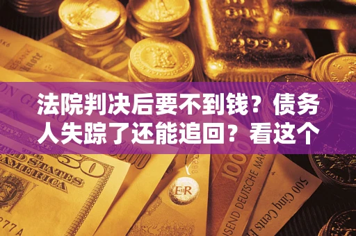 武汉法院判决后要不到钱？债务人失踪了还能追回？看这个方法！