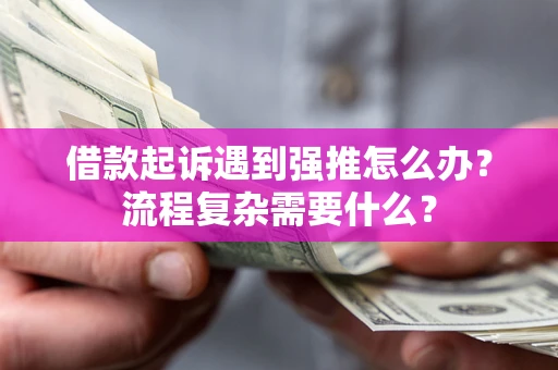 武汉借款起诉遇到强推怎么办？流程复杂需要什么？