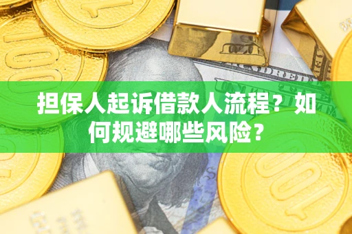 武汉担保人起诉借款人流程？如何规避哪些风险？