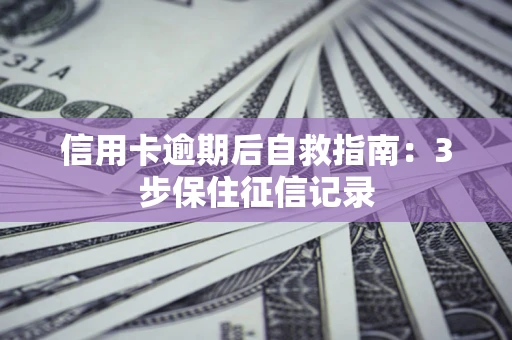 武汉信用卡逾期后自救指南：3步保住征信记录