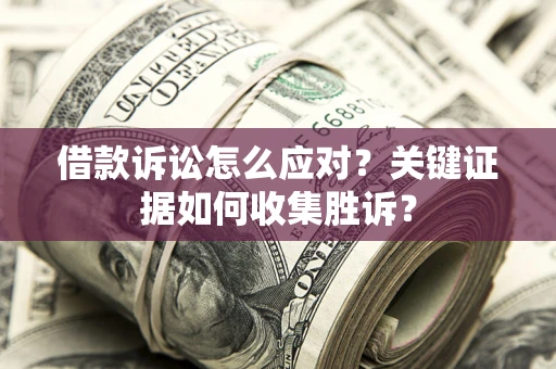 武汉借款诉讼怎么应对？关键证据如何收集胜诉？