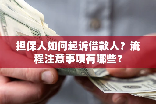 武汉担保人如何起诉借款人？流程注意事项有哪些？