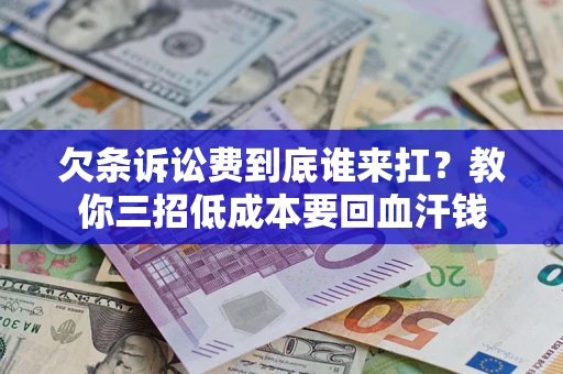 武汉欠条诉讼费到底谁来扛？教你三招低成本要回血汗钱